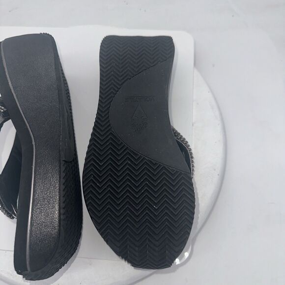 VOLATILE Women's Bejeweled Flip Flops Wedge Sandal Thongs Slide Heel Platform 8 - Picture 7 of 8